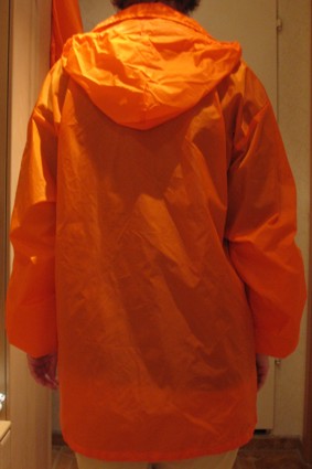 Wetterjacke von hinten